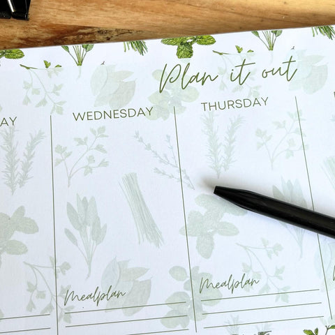 Weekly Planner Plant It Out Herbs