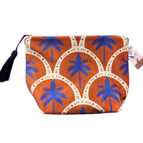 Make Up Bag Velvet | Cape Tangier | Bazaar Palm