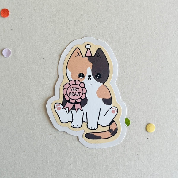 Stickers Brave cat
