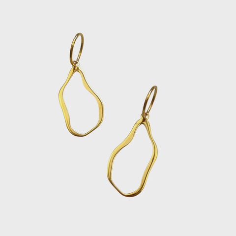 Earring Tommy Hoop Gold Plated