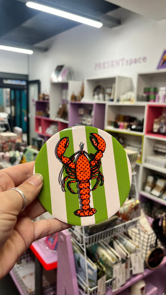 Ceramic Coaster | Set of 4 | Crayfish