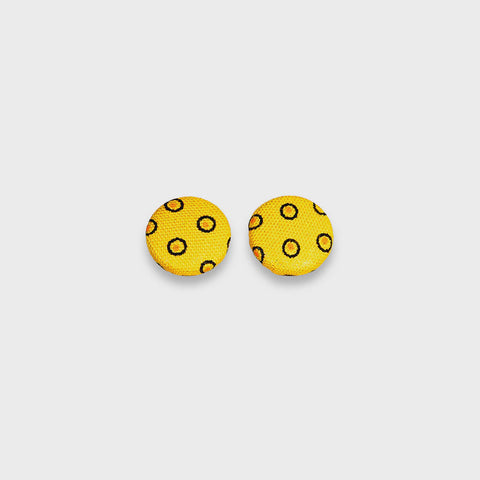 Akhona Plain Stud Earrings Yellow