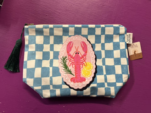 Make Up Bag | Velvet | Praia | Skopelos Lobster