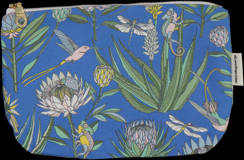Pouches (Standard) / Bloom (Sky Blue on Blue)