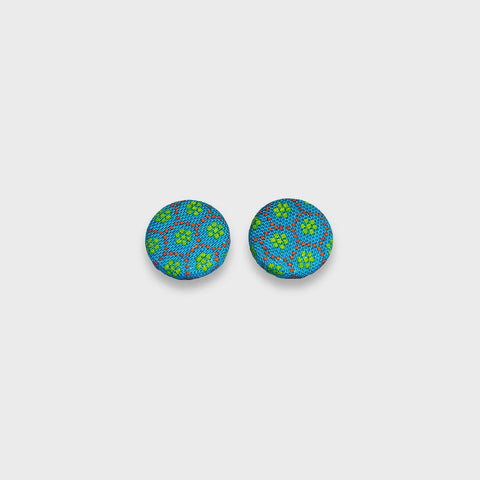 Akhona Plain Stud Earrings Turquoise