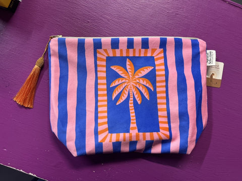 Make Up Bag | Velvet | Praia | Puglia Palm