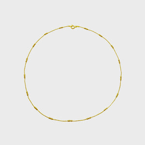 Necklace 3 dot chain gold