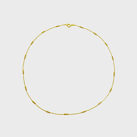 Necklace 3 dot chain gold