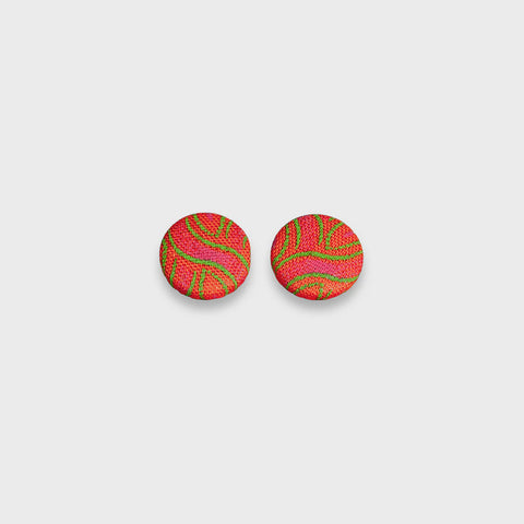 Akhona Plain Stud Earrings Orange