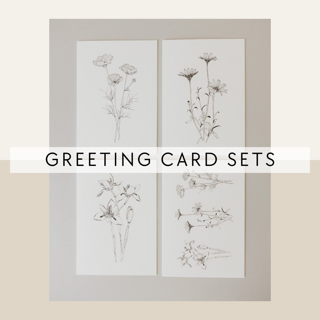 Greeting Card Set Floral