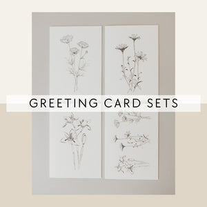 Greeting Card Set Floral