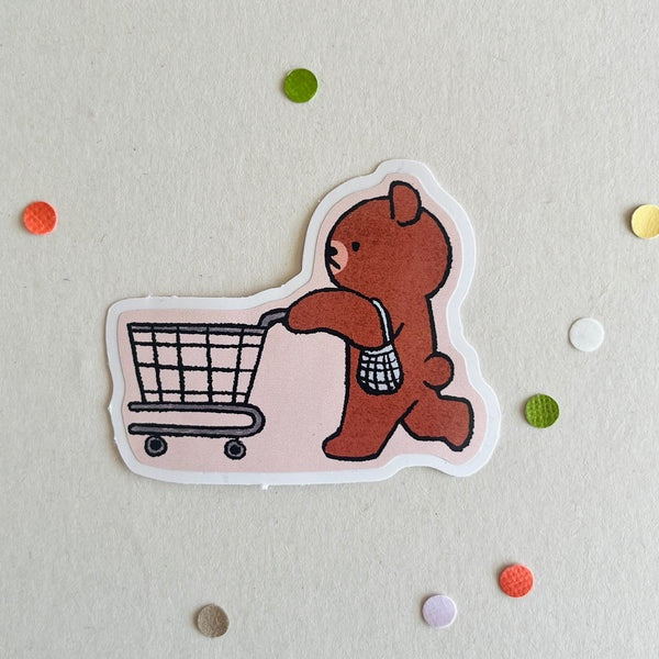 Stickers Shopping bear
