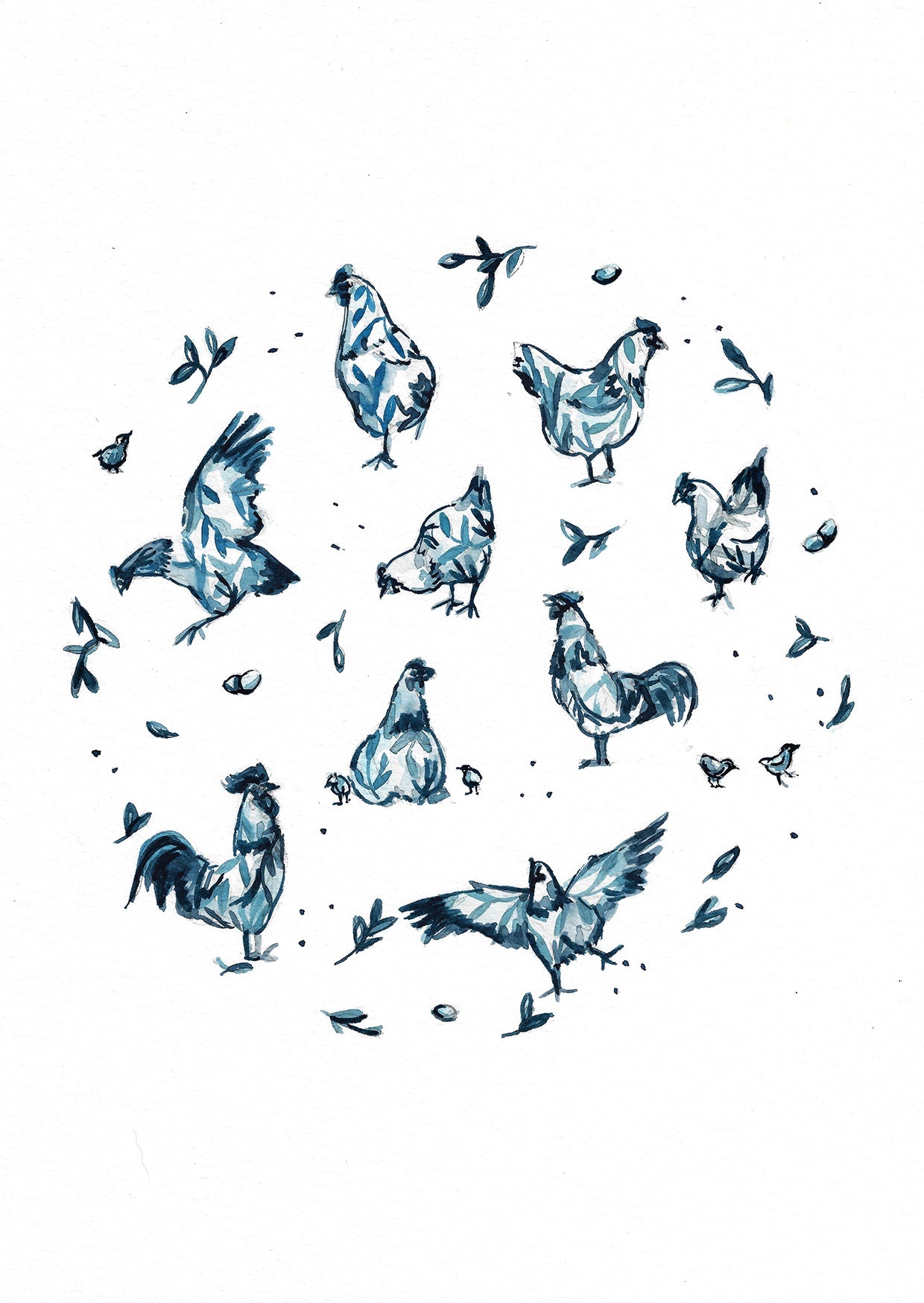 Card Chickens 1