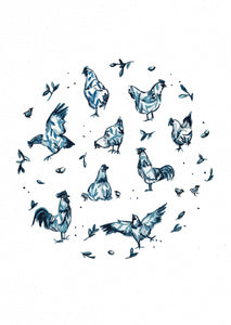 Card Chickens 1
