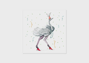 Card Square Party Bird
