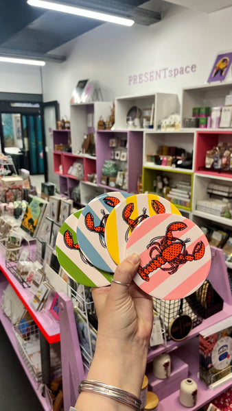 Ceramic Coaster | Set of 4 | Crayfish
