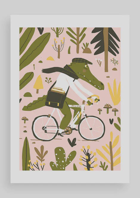 Print A5 Cycling Caracal