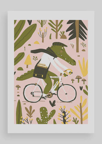 Print A5 Cycling Caracal