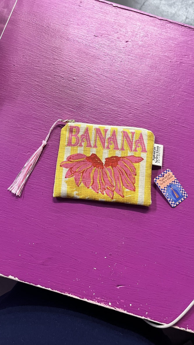 Coin Purse | Praia | Banana Stripe