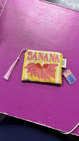 Coin Purse | Praia | Banana Stripe