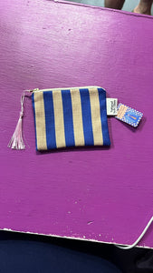 Coin Purse Azure Stripe