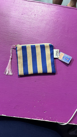 Coin Purse Azure Stripe