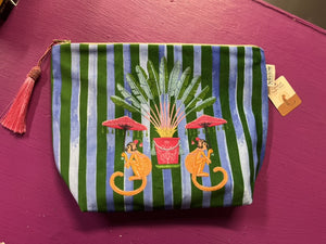 Make Up Bag Velvet | Cape Paradise | Ciao Bella Monkeys