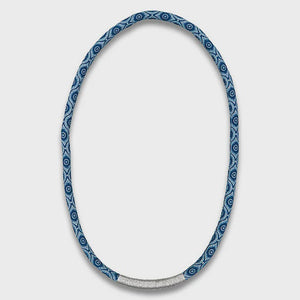Thembela Thread-Wrapped Thin Necklace Indigo Silver
