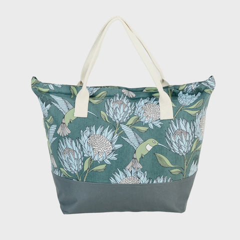 Beach Bags Cordura / Protea (Blue On Gunmetal)