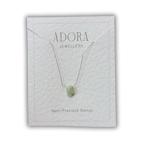 Necklace Silk Threads | Rose Quartz