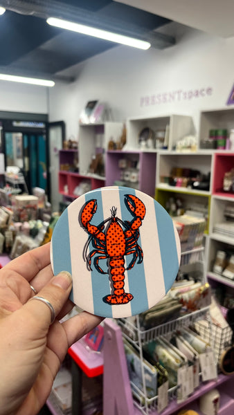Ceramic Coaster | Set of 4 | Crayfish