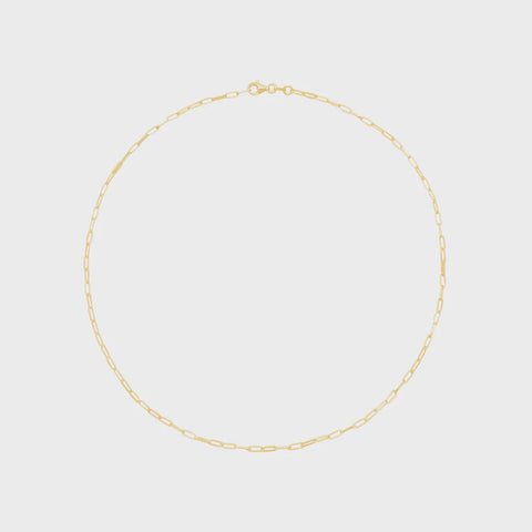 Necklace classic chain gold 50cm