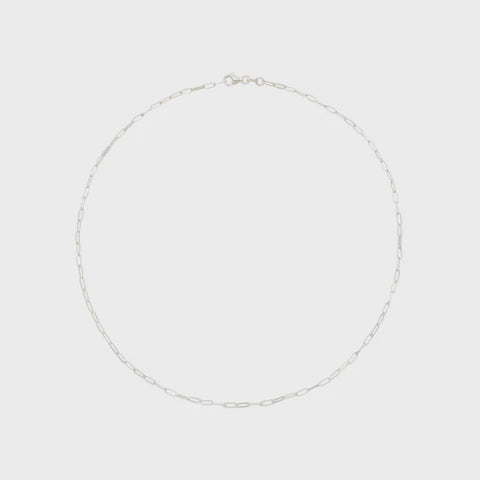 Necklace classic chain silver 45cm