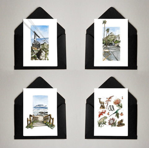 Card Pack of 4 Cape Town