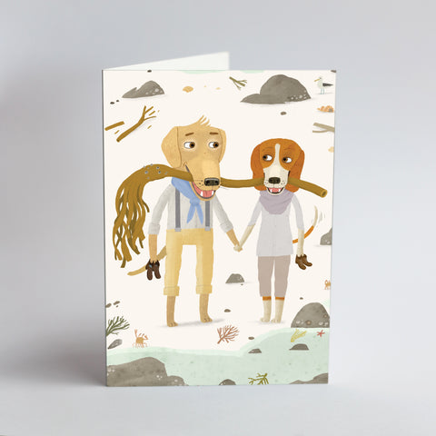 Card Love Dogs Card - Kelp