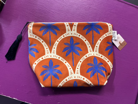 Make Up Bag Velvet | Cape Tangier | Bazaar Palm