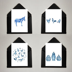 Card Pack of 4 Delft