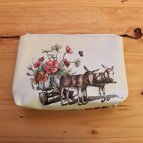 Cosmetic Bag Donkey Cart