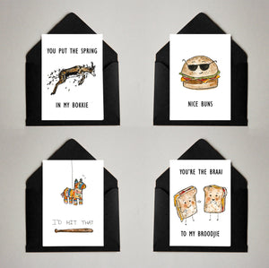 Card Pack of 4 Funny 1
