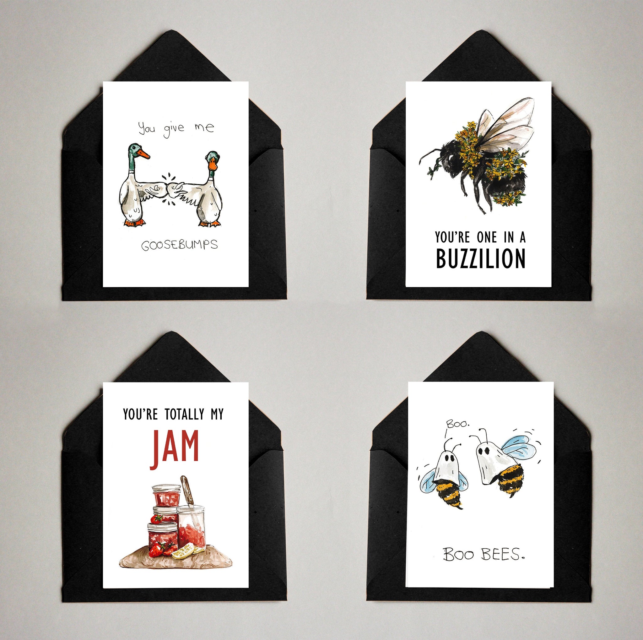 Card Pack of 4 Funny 2