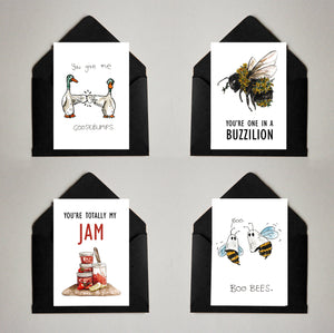 Card Pack of 4 Funny 2