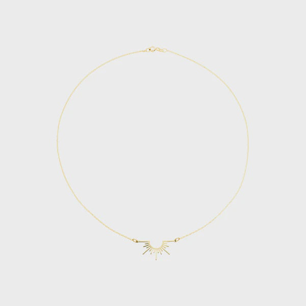 Necklace sunray gold