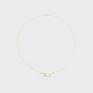 Necklace sunray gold