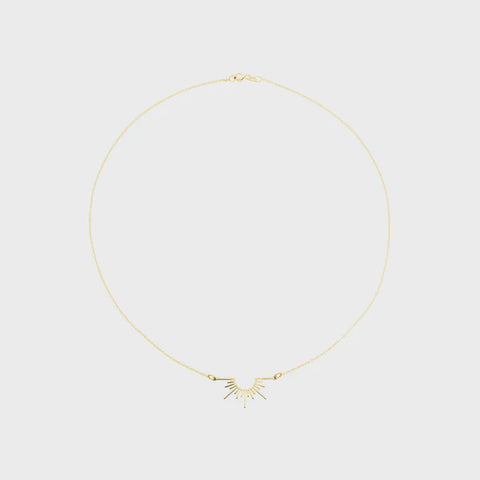 Necklace sunray gold