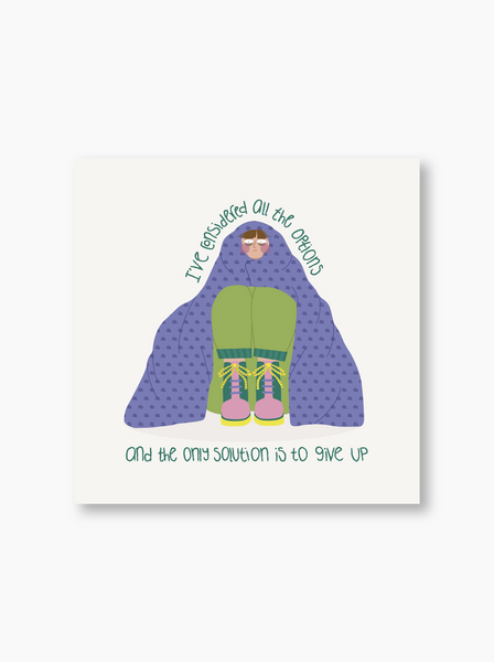 Print | 20x20cm | Giving Up