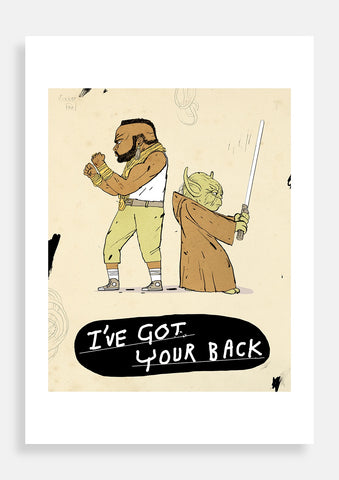 Print A5 I Got Your Back | BA/Yoda