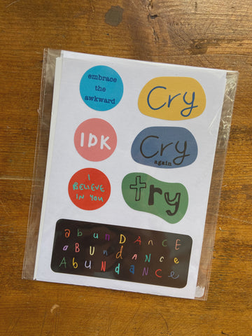 Sticker Packs Embrace the Awkward