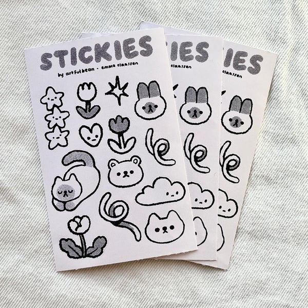 Stickers Monochrome sheet