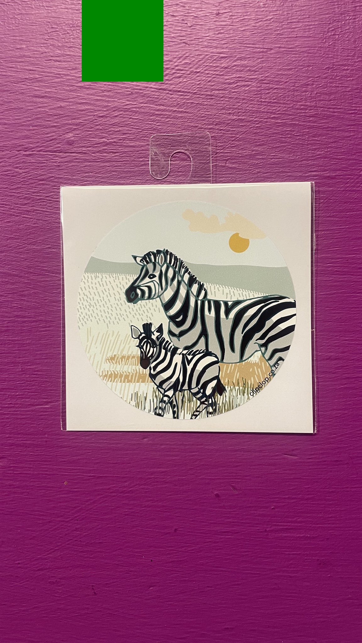 Sticker License Disc Zebra