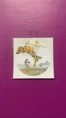 Sticker License Disc Giraffe